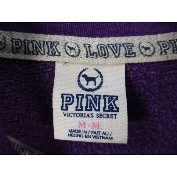 Victorias Secret Pink Womens Purple Pullover Sweatshirt M - Picture 3 of 9